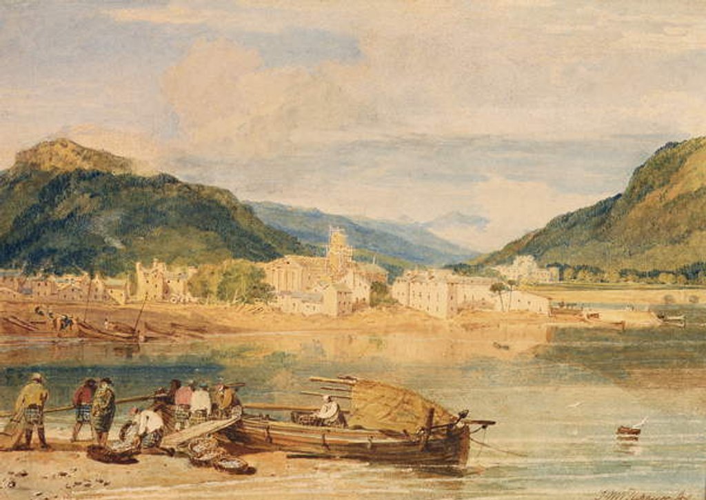 Detail of Inverary, Loch Fyne, Argyllshire, c.1802 by Joseph Mallord William Turner