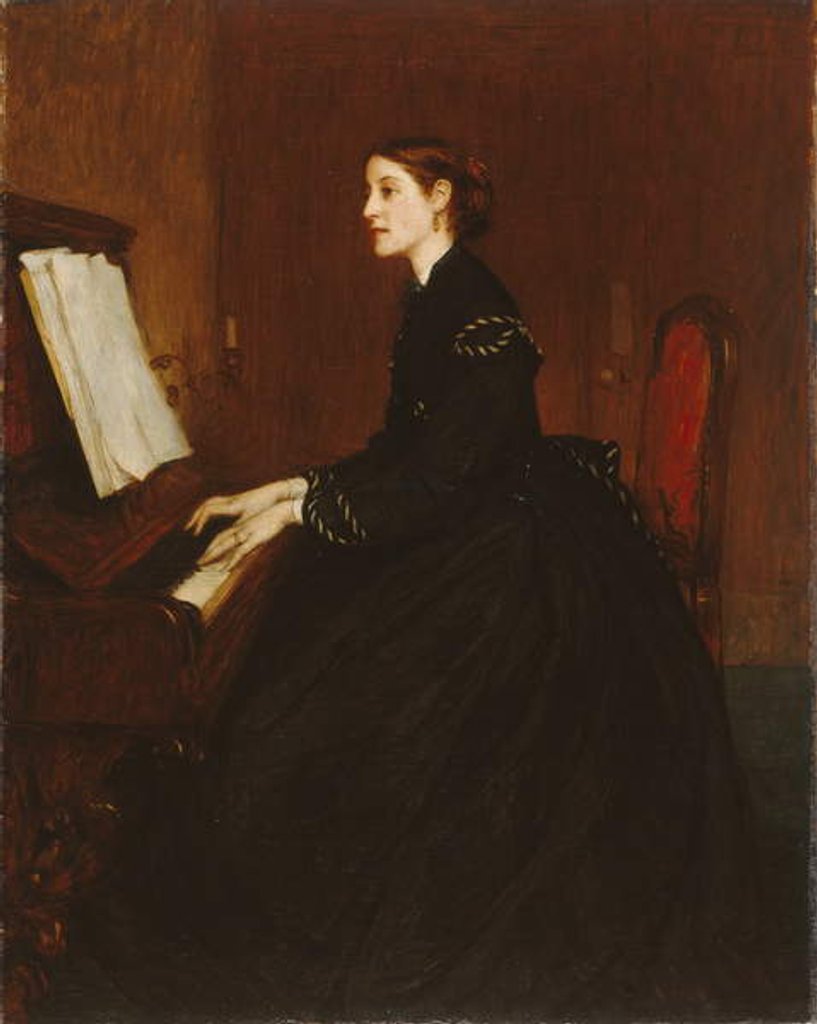 Detail of Mrs John Pettie, 1865 by William Quiller Orchardson