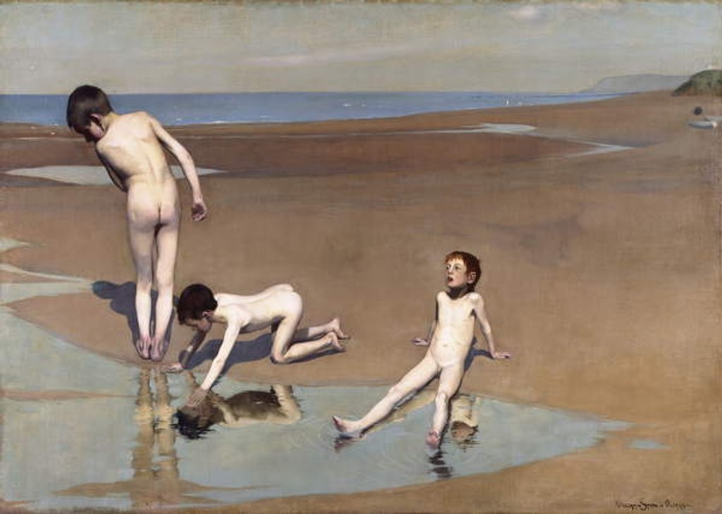 Detail of A Summer's Day, 1886 by William Stott