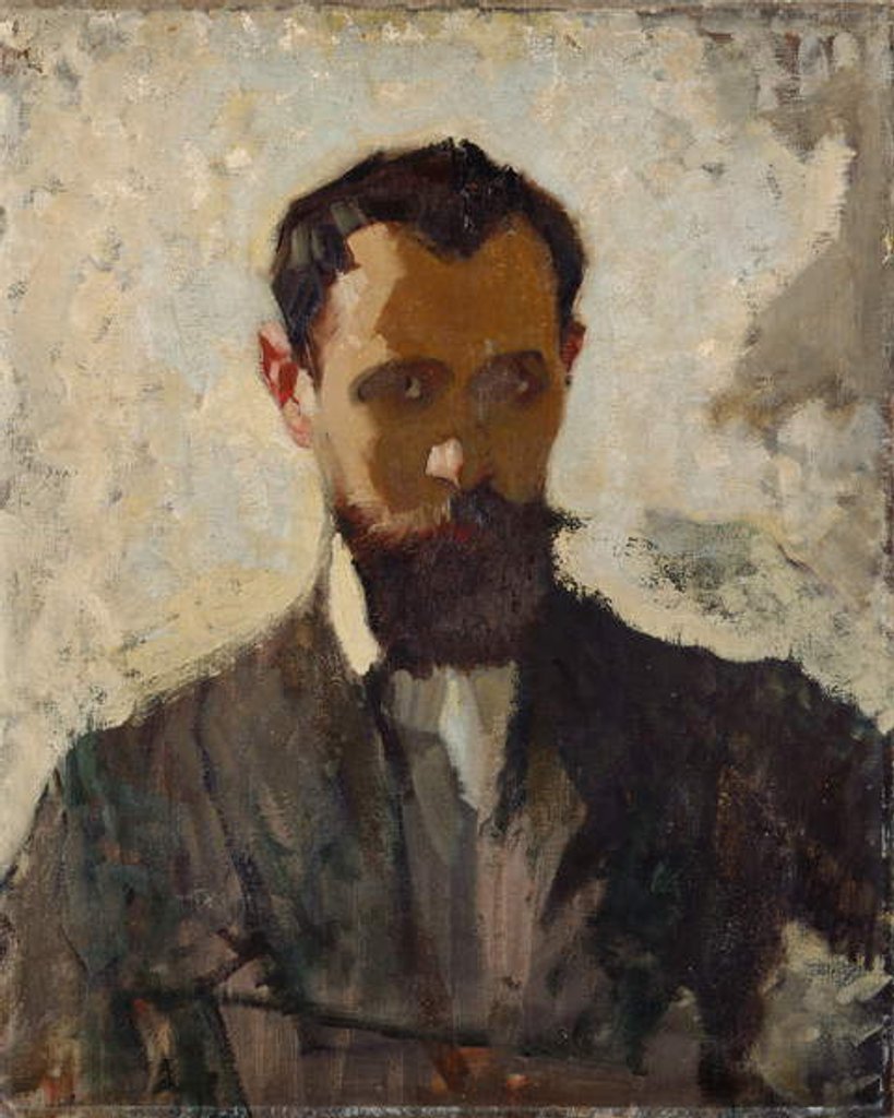 Detail of Self Portrait Study, c.1912 by Adolphe Valette