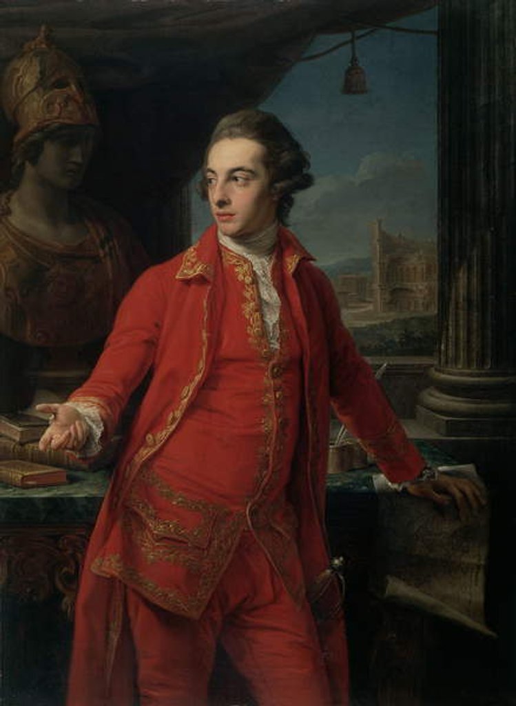 Detail of Sir Gregory Page-Turner, 1768 by Pompeo Girolamo Batoni