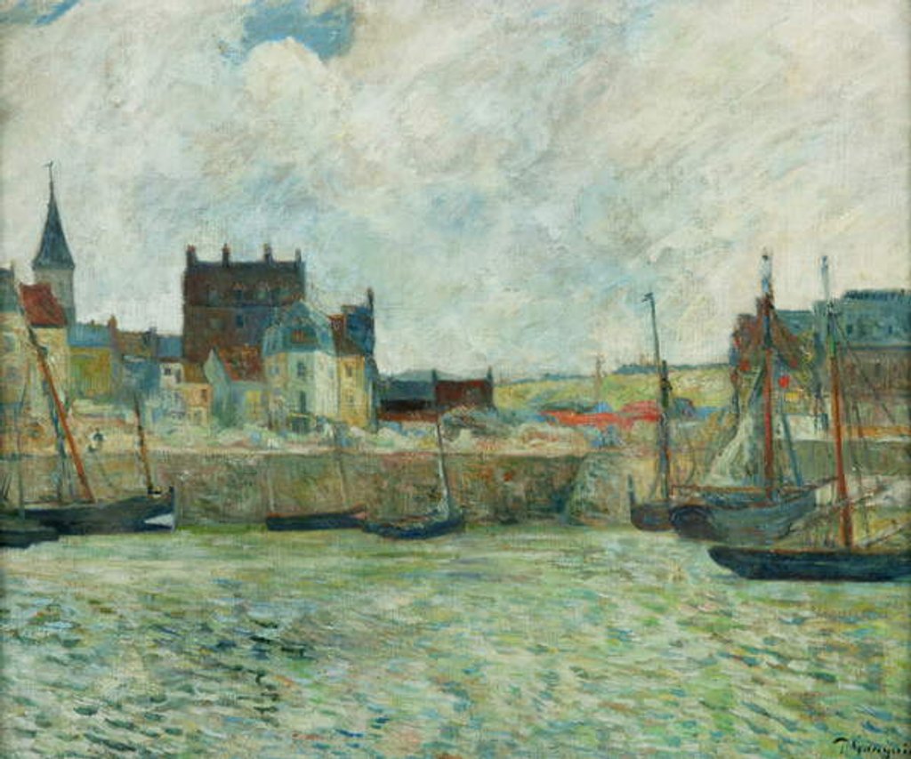 Detail of Harbour Scene, Dieppe, c.1885-86 by Paul Gauguin