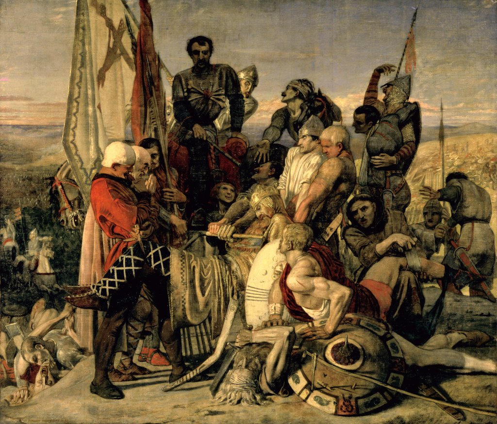 Detail of The Body of Harold brought before William the Conqueror, 1844-61 by Ford Madox Brown