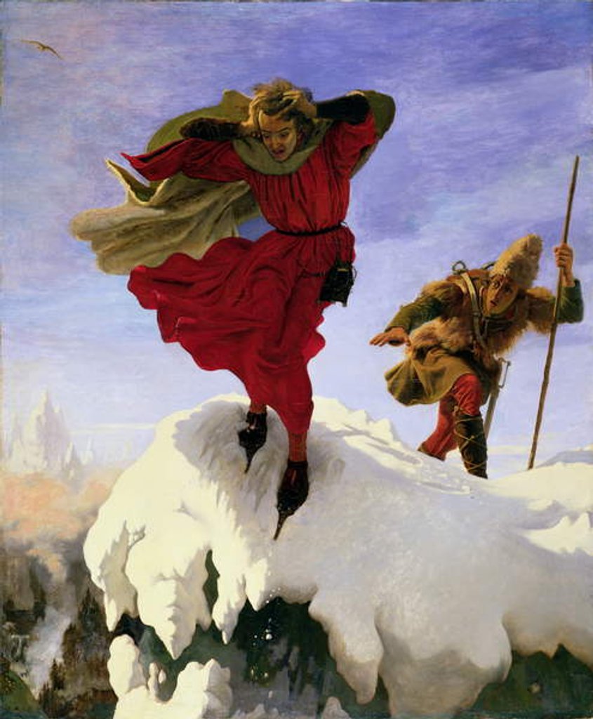 Detail of Manfred on the Jungfrau, 1840-61 by Ford Madox Brown