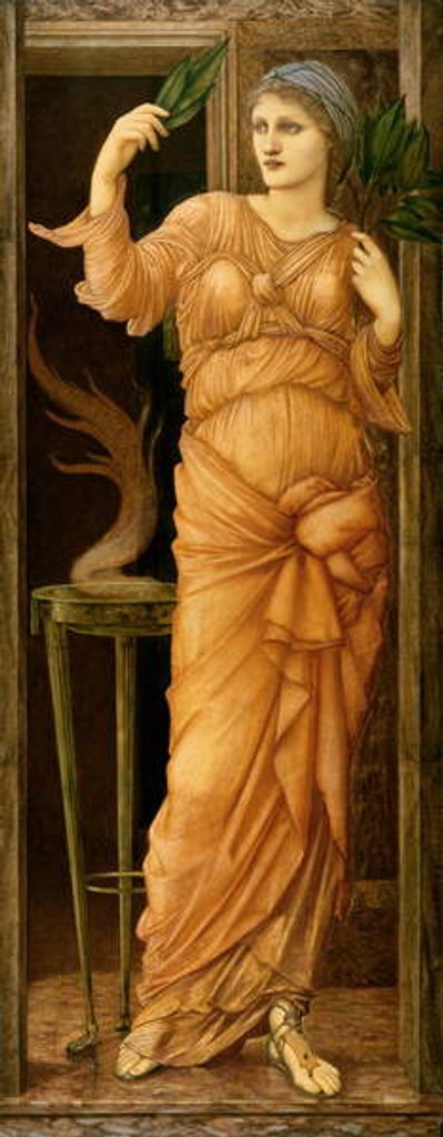 Detail of Sibylla Delphica, 1868 by Edward Coley Burne-Jones