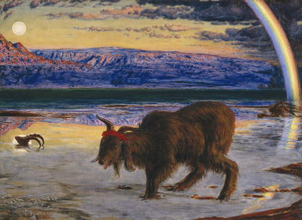 Detail of The Scapegoat, 1854-55 by William Holman Hunt