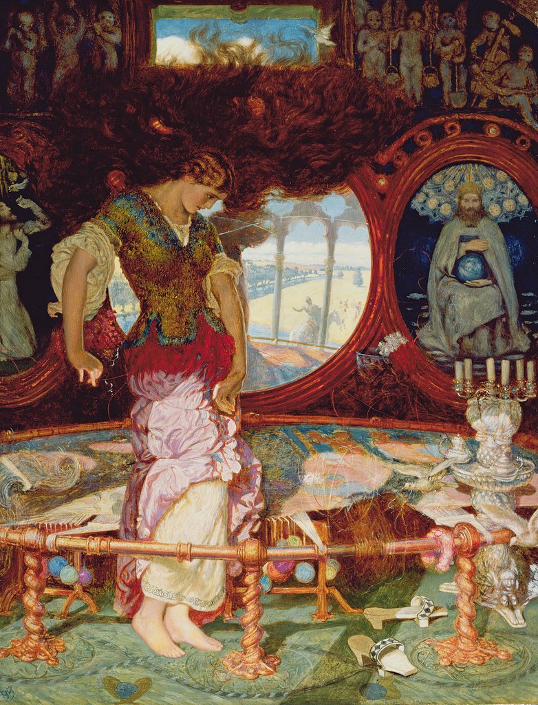 Detail of The Lady of Shalott, c.1905 by William Holman Hunt