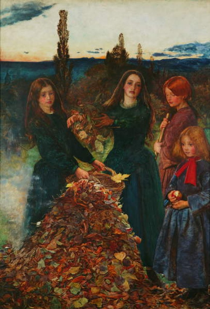 Detail of Autumn Leaves, 1856 by John Everett Millais