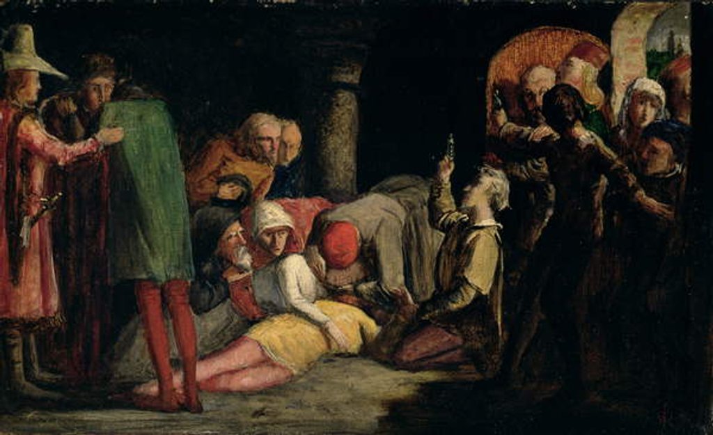 Detail of The Death of Romeo and Juliet, c.1848 by John Everett Millais