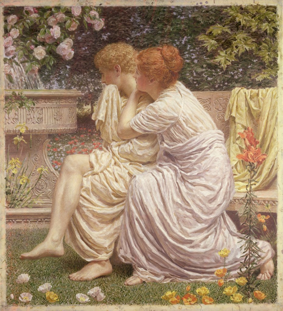 Detail of An Idyll, 1893 by Albert Joseph Moore