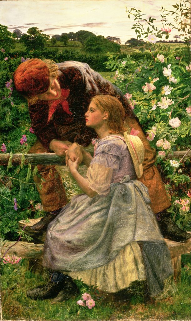 Detail of Early Lovers, 1858 by Frederick Smallfield