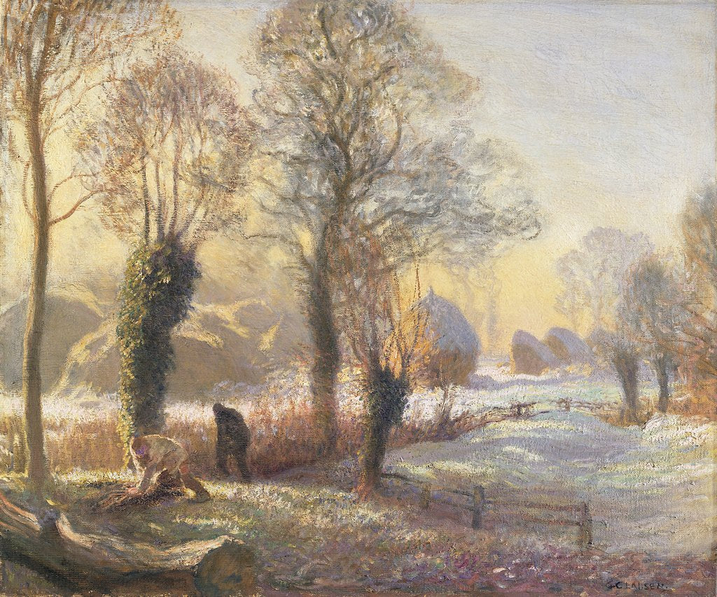 Detail of Winter Morning, 1906 by George Clausen