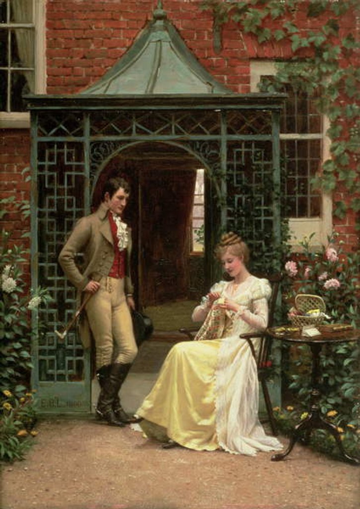 Detail of On the Threshold, 1900 by Edmund Blair Leighton
