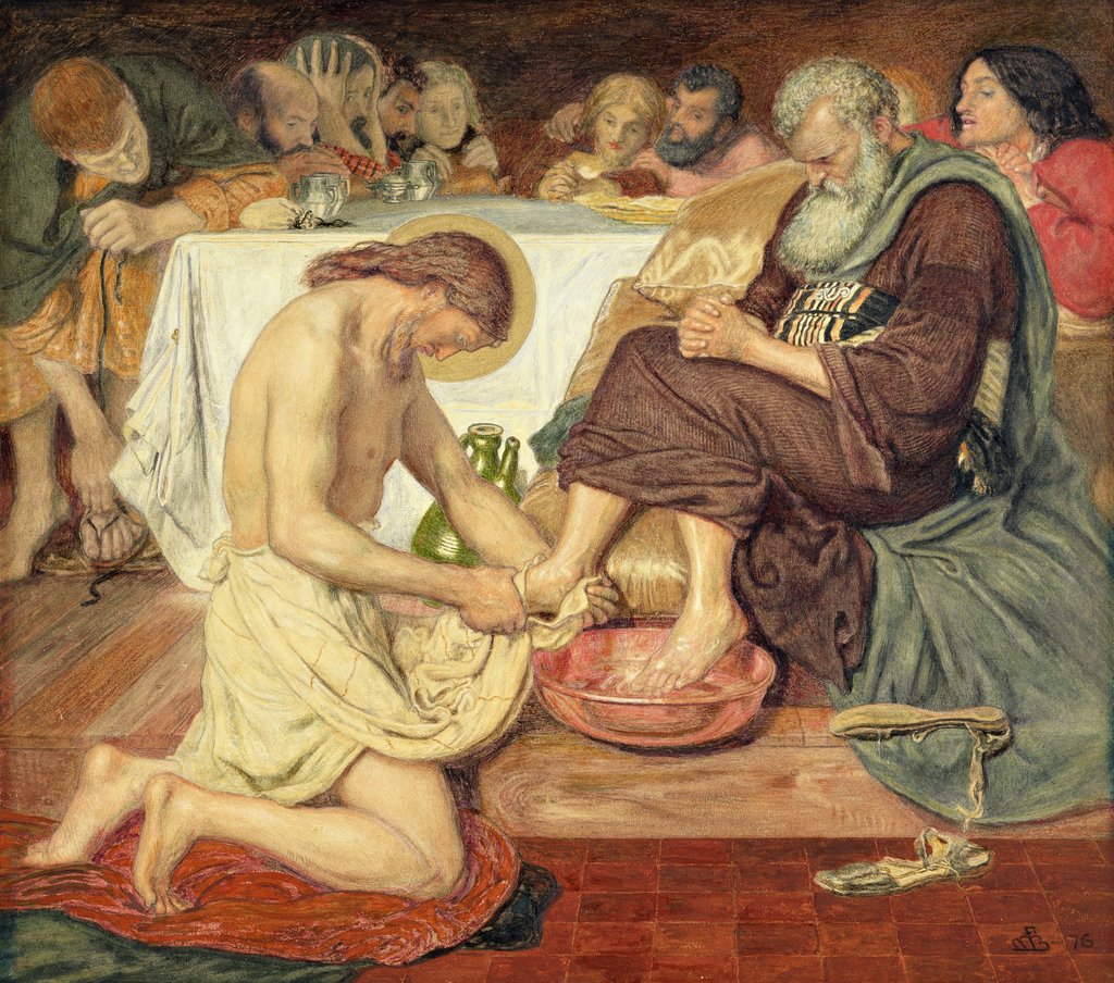 Detail of Jesus Washing Peter's Feet, 1876 by Ford Madox Brown