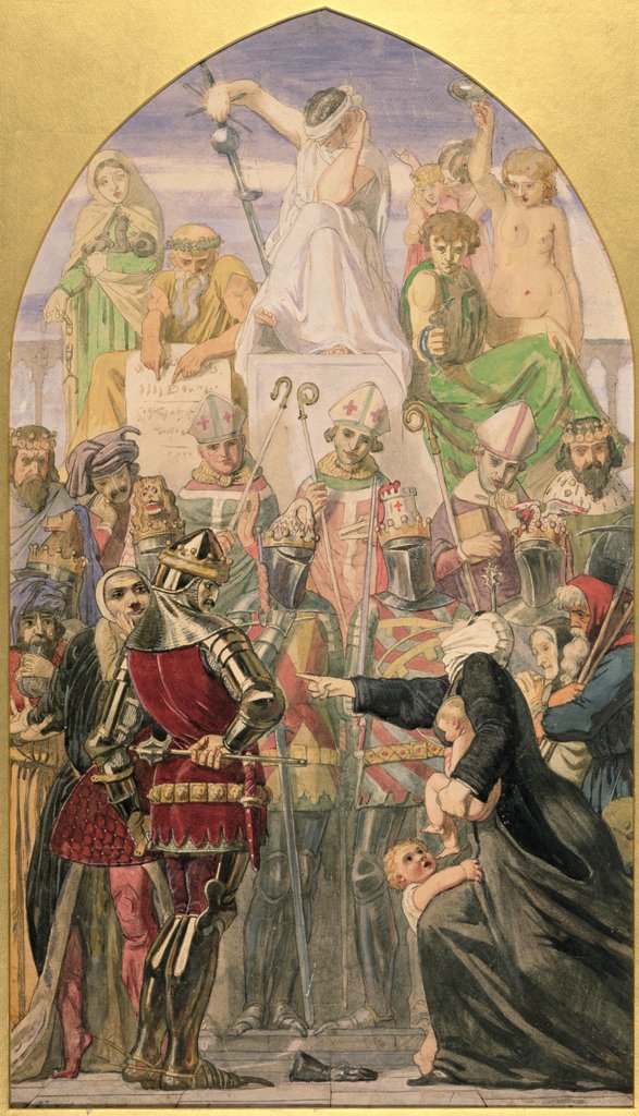 Detail of Study for `The Spirit of Justice' by Ford Madox Brown