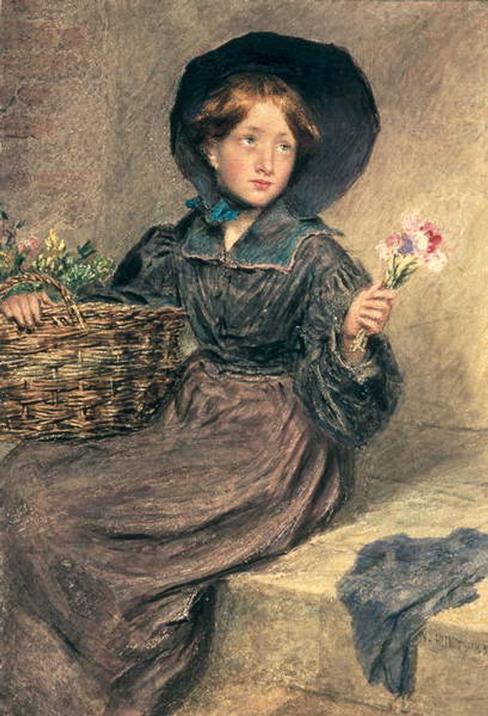 Detail of The Flower Girl, 1833 by William Henry Hunt