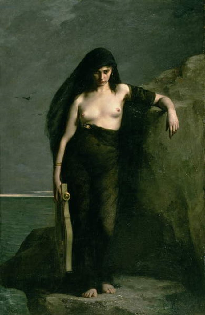 Detail of Sappho, 1877 by Charles Auguste Mengin