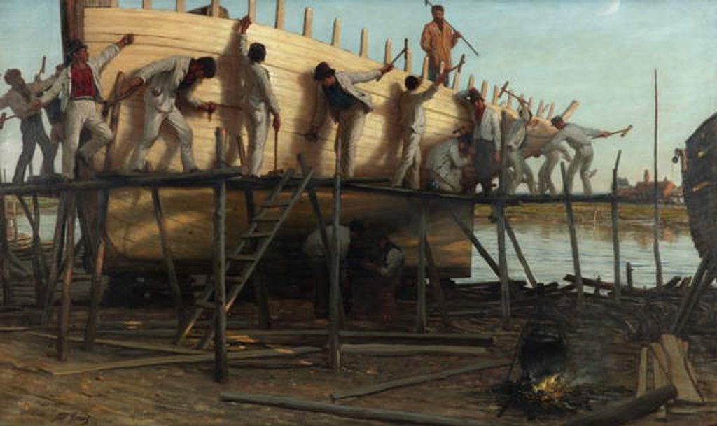 Detail of The Nancy Lee of Great Yarmouth, 1892-1902 by Philip Richard Morris