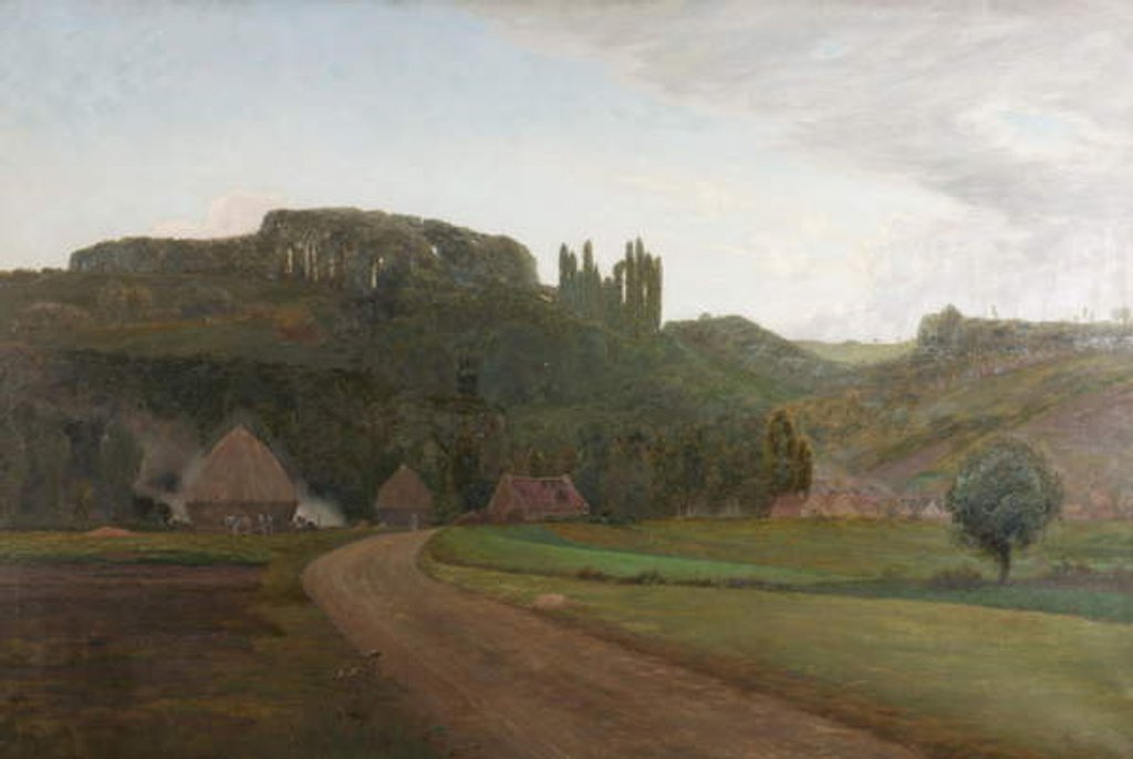 Detail of Near the Village of Crecy, France, 1890 by William Bright Morris