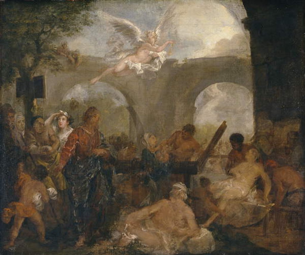 Detail of The Pool of Bethesda, 1734-36 by William Hogarth
