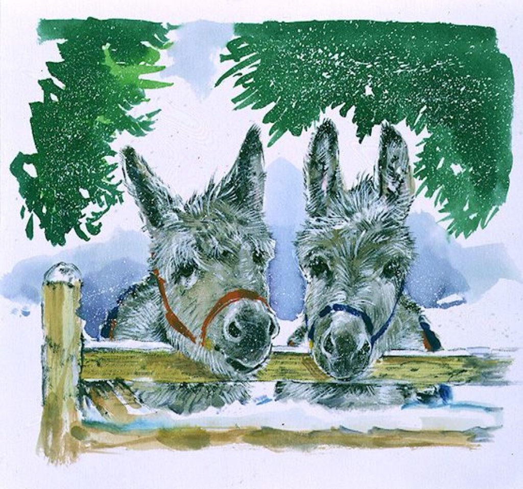 Detail of Friends in the Field, 1996 by Diane Matthes