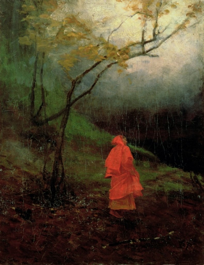 Detail of Alone in the Park by Wladyslaw Wankie