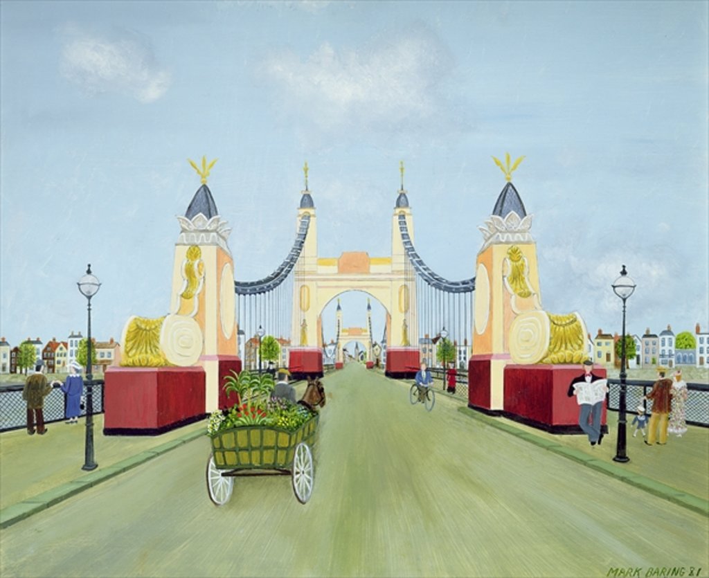 Detail of Hammersmith Bridge, 1981 by Mark Baring