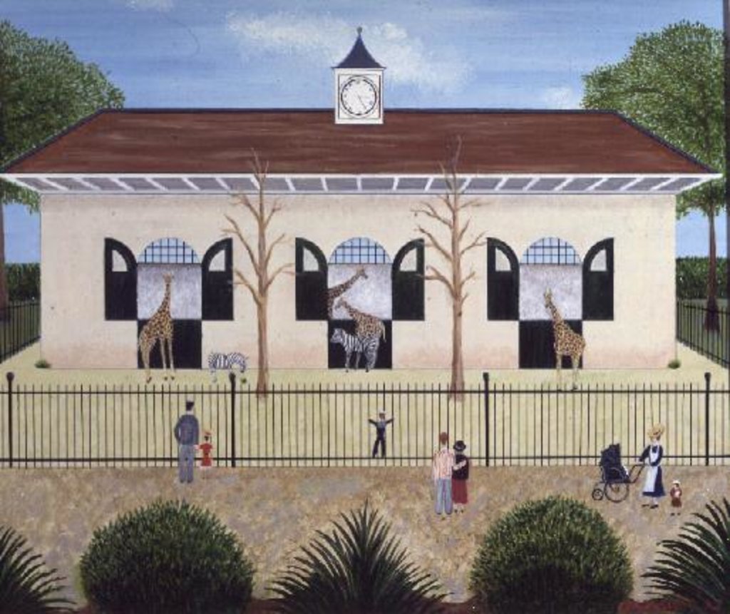 Detail of The Giraffe House by Mark Baring