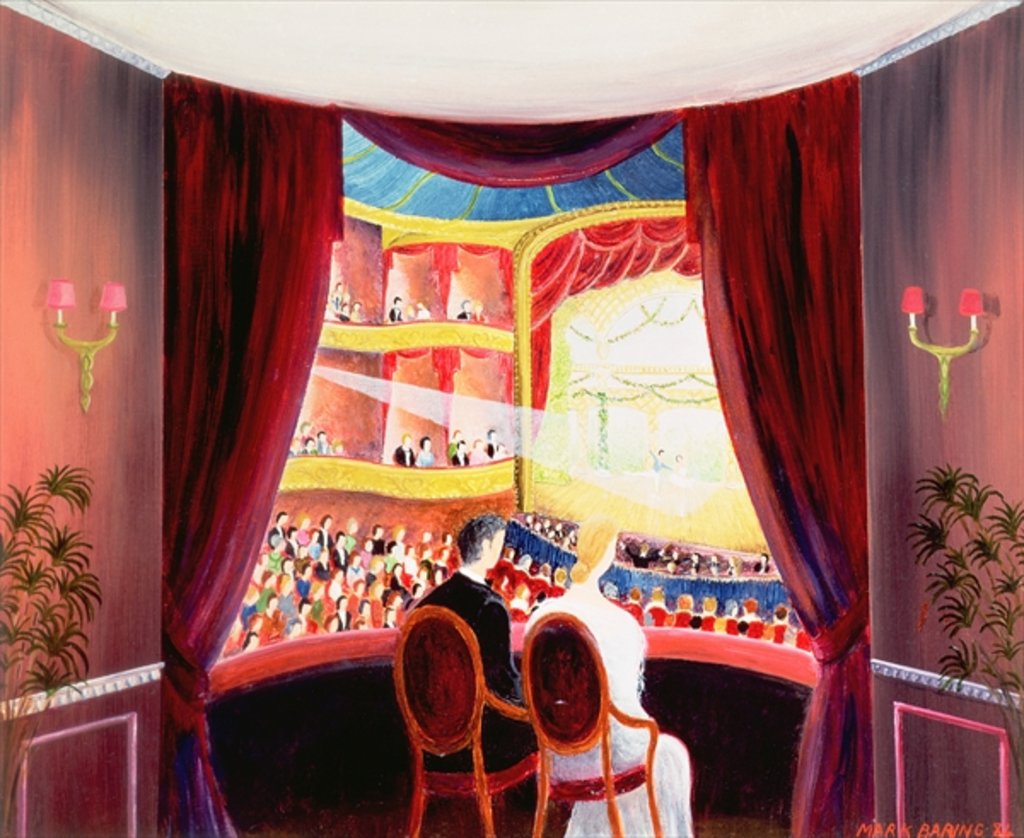 Detail of Night at the Ballet, 1984 by Mark Baring