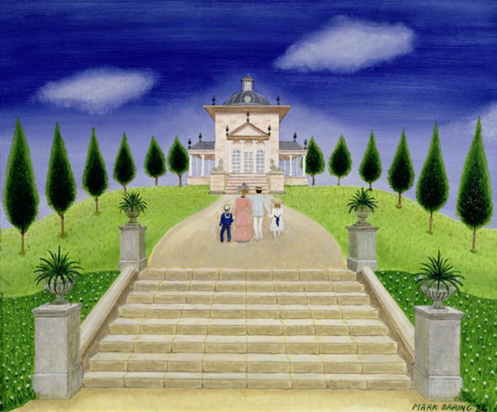 Detail of Temple of the Four Winds by Mark Baring