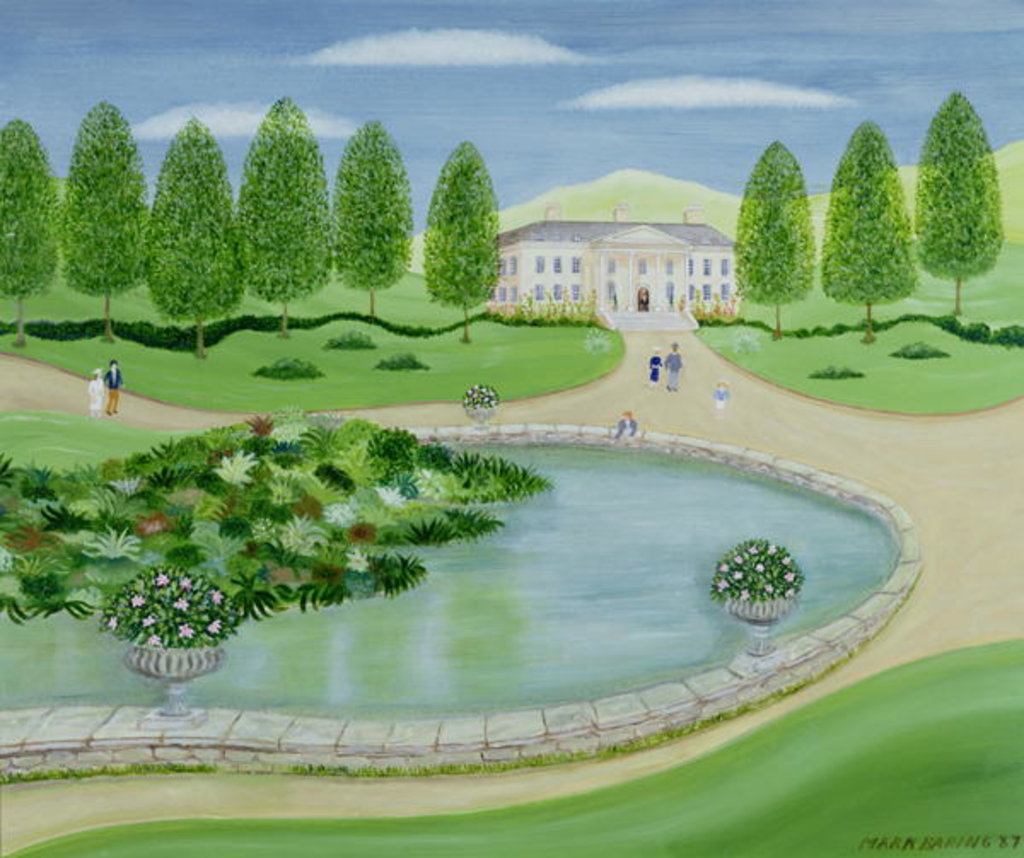 Detail of Returning from Church by Mark Baring