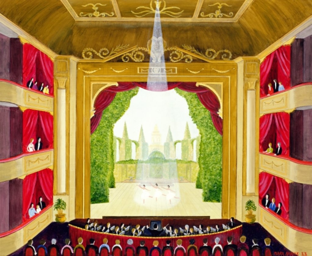 Detail of A Night at the Ballet by Mark Baring