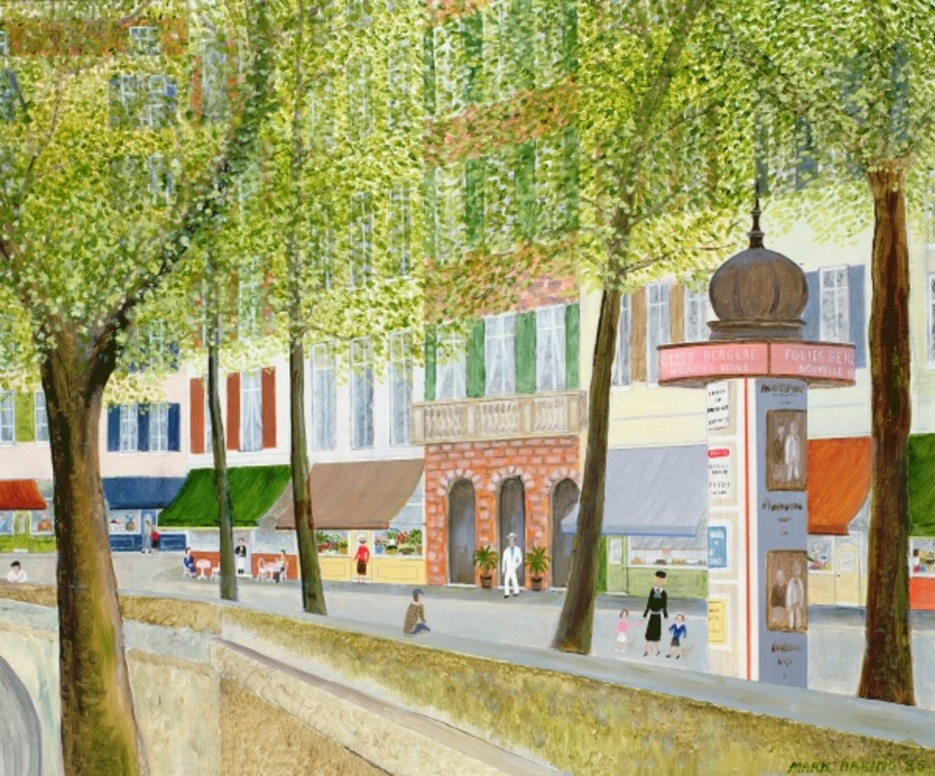 Detail of Paris Scene by Mark Baring