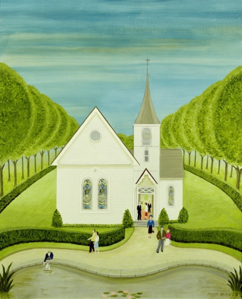 Detail of The American Church by Mark Baring