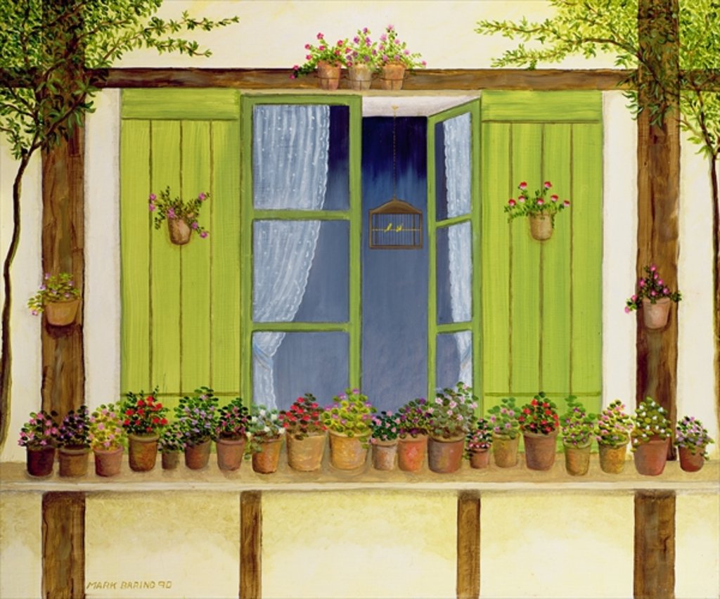 Detail of Chasant des Canari, 1990 by Mark Baring