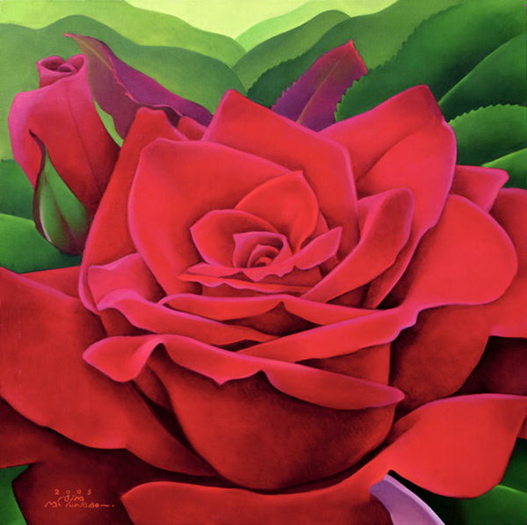Detail of The Rose, 2003 by Myung-Bo Sim