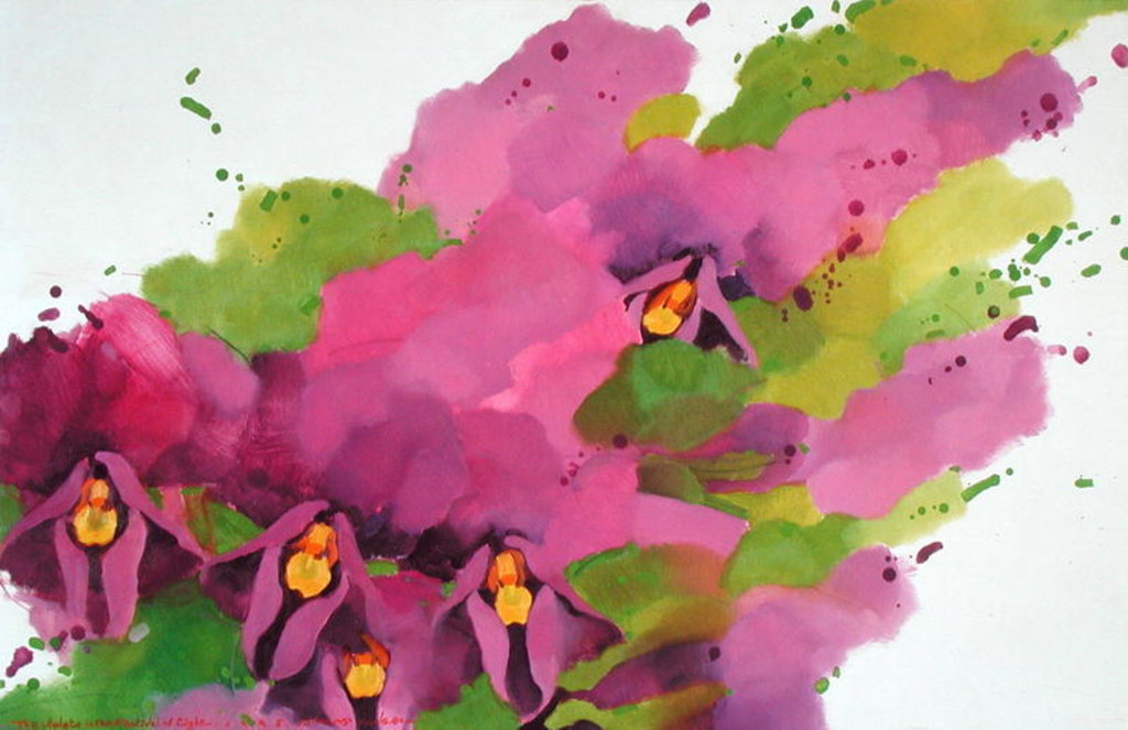 Detail of Violets, 1995 by Myung-Bo Sim