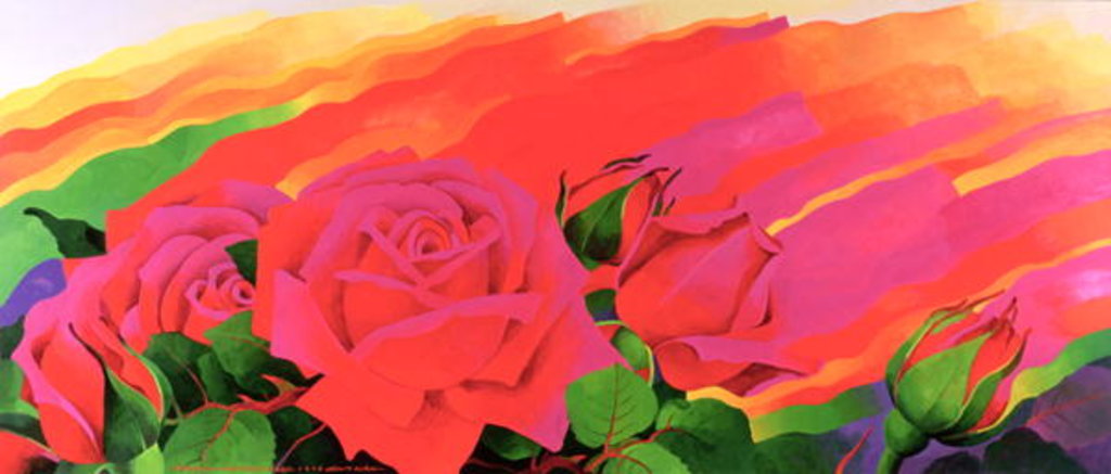 Detail of The Rose in the Festival of Light, 1995 by Myung-Bo Sim