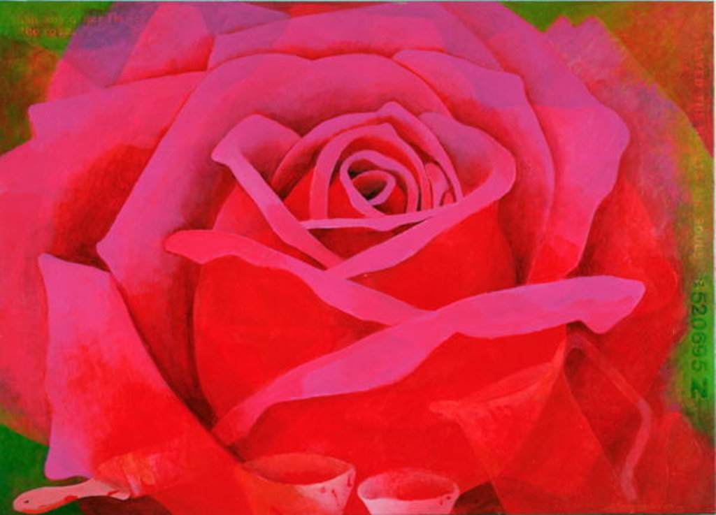 Detail of The Rose, 1995 by Myung-Bo Sim