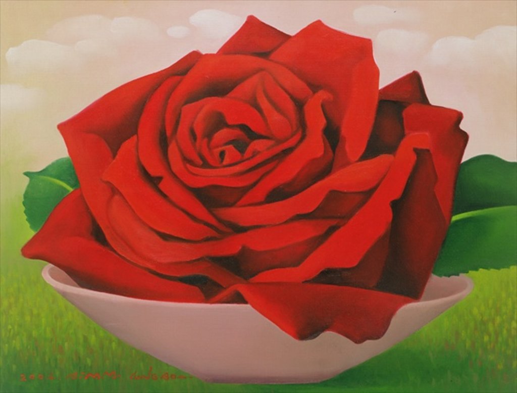 Detail of The Rose, 2004 by Myung-Bo Sim