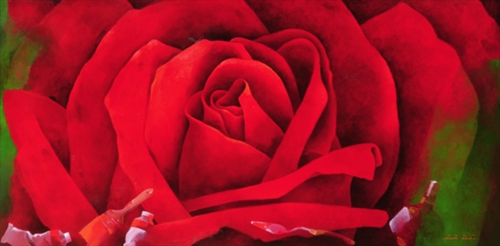 Detail of The Rose, 1997 by Myung-Bo Sim
