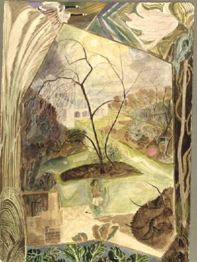 Detail of The Pink Balloon and Flying Geese by Michael Chase