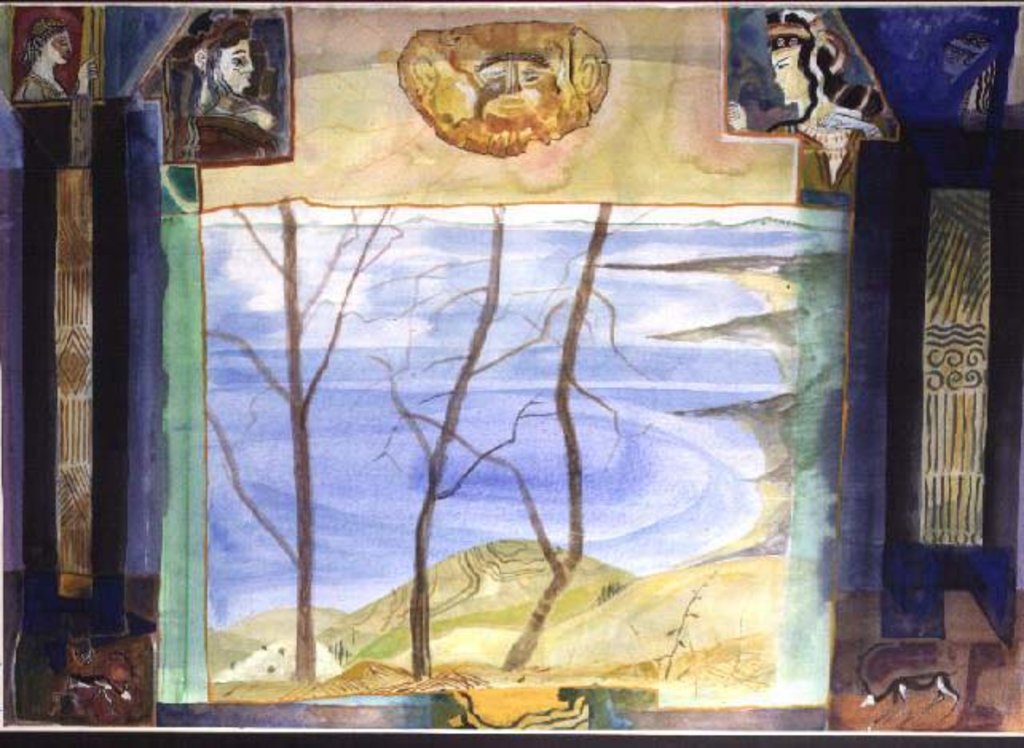 Detail of Agamemnon's Country - A Mani Viewpoint from the Greek Experience Series by Michael Chase