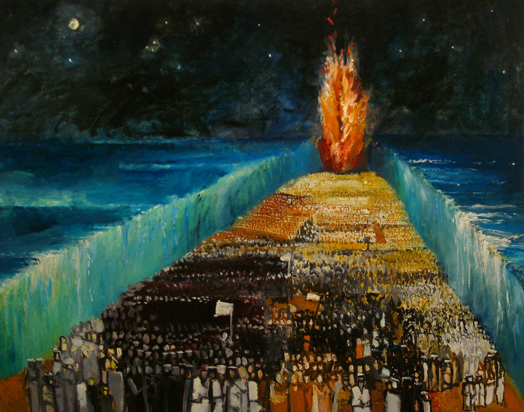Detail of Exodus, 1999 by Richard McBee