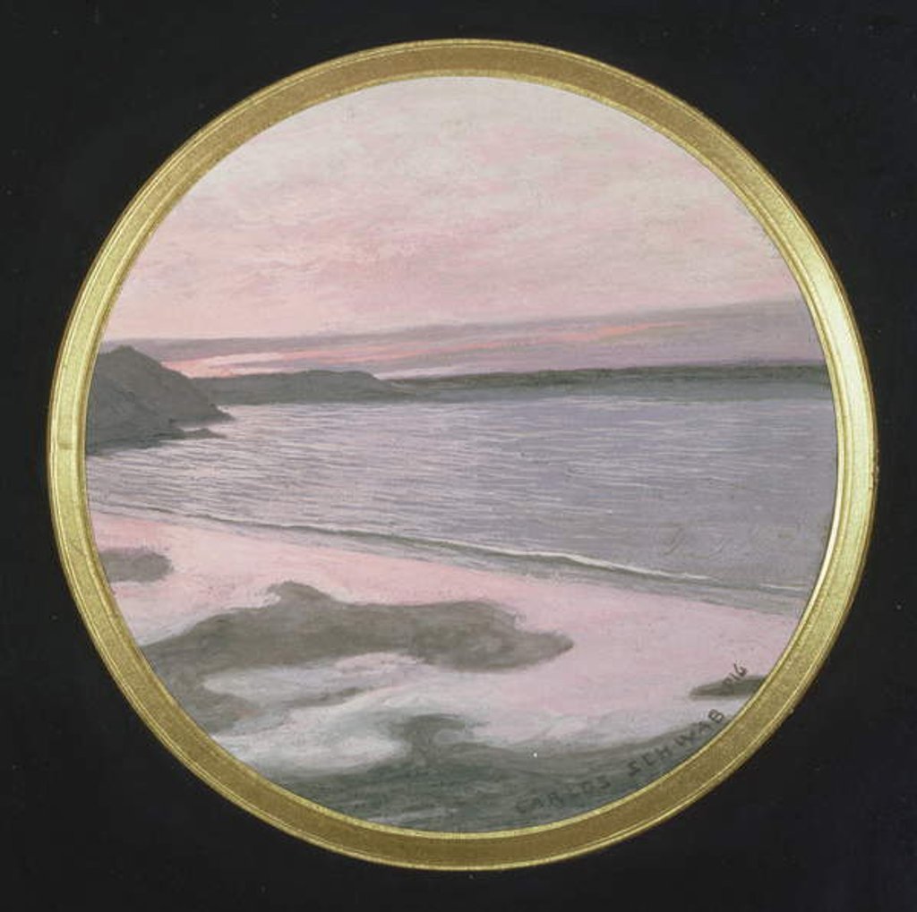 Detail of The Silent Sea, 1916 by Carlos Schwabe