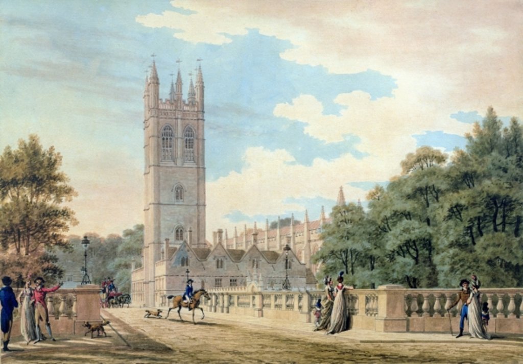 Detail of Magdalen College by Thomas Malton Jnr.