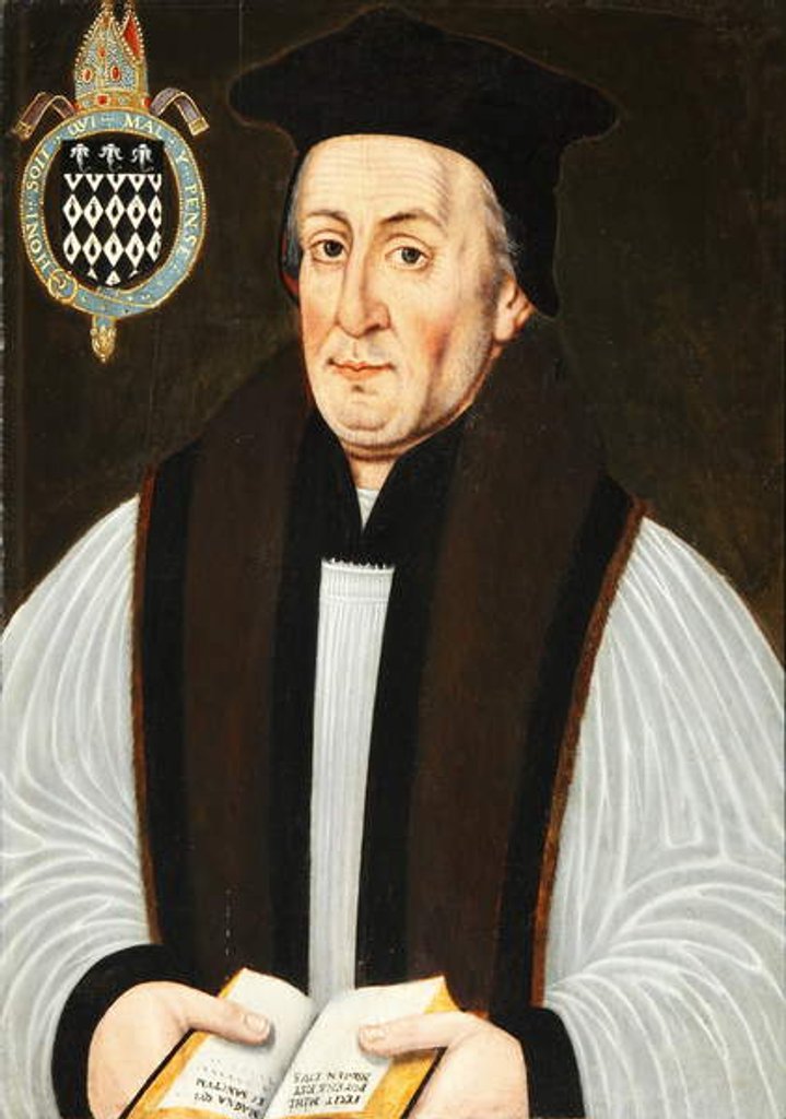 Detail of William of Waynflete, Bishop of Winchester by School English