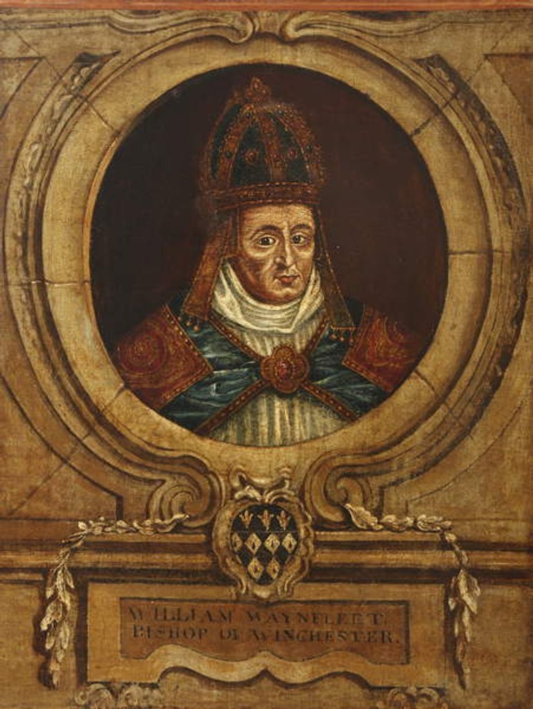Detail of William of Waynflete, Bishop of Winchester by John Taylor