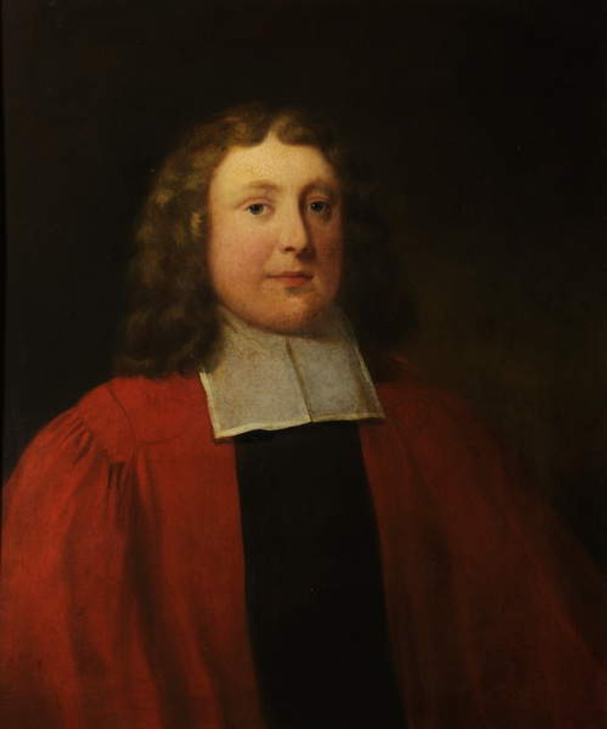 Detail of Henry Clerke, President of Magdalen College by Mary Beale