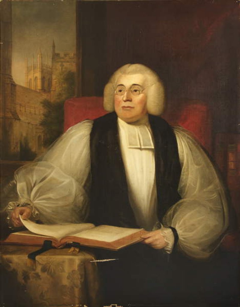 Detail of George Horne, President of Magdalen College by John Bridges